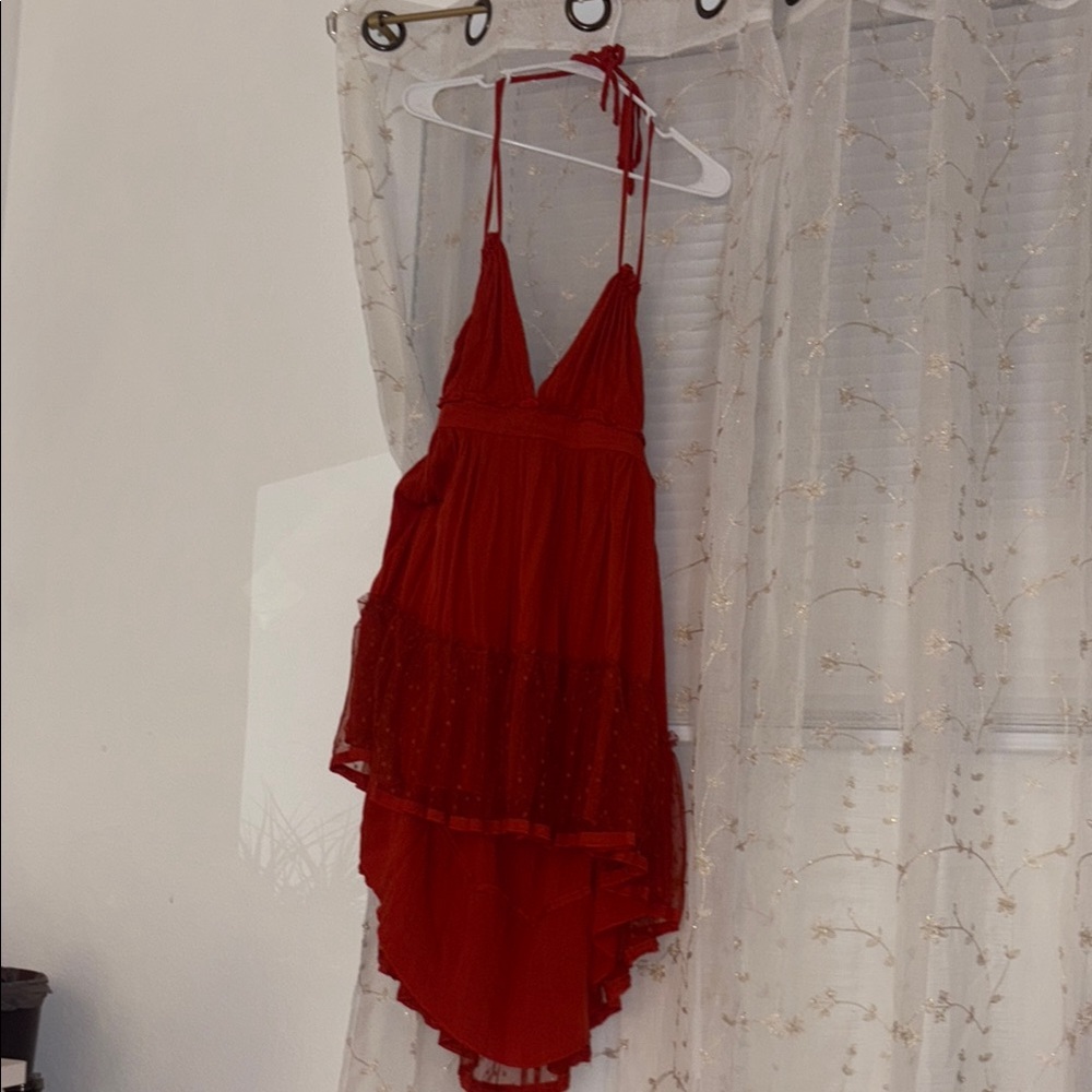 Elegant burnt orange Women's Dress